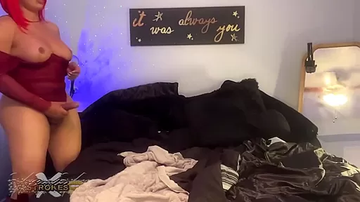Busty Black Tgirl Sasha Strokes Tops Her Lover