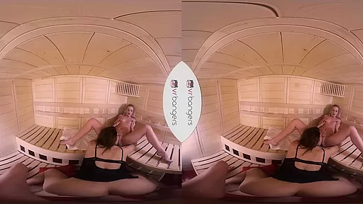 Vinna Reed & Nikki Vidic in A Steamy Valentines Day Shemale VR Porn Video - VRBTrans