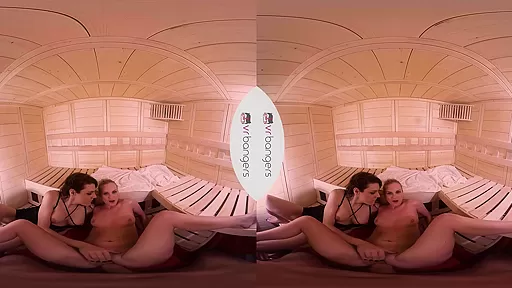 Vinna Reed & Nikki Vidic in A Steamy Valentines Day Shemale VR Porn Video - VRBTrans