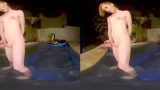 Shiri Allwood in Wet Paradise Shemale VR Porn Video - VRBTrans