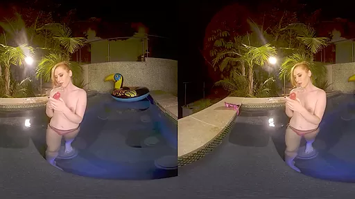 Shiri Allwood in Wet Paradise Shemale VR Porn Video - VRBTrans