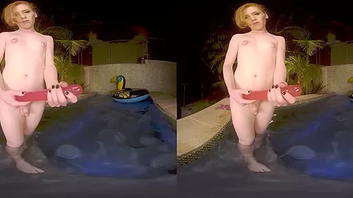 Shiri Allwood in Wet Paradise Shemale VR Porn Video - VRBTrans