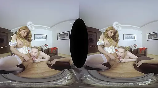 Redvex & Vanessa Jhons in Heaven and Hell Shemale VR Porn Video - VRBTrans