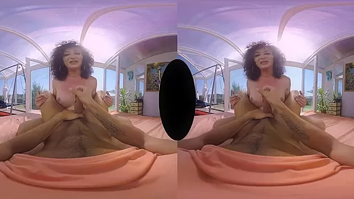 Celine in The Secret Garden Shemale VR Porn Video - VRBTrans