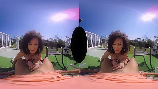 Celine in The Secret Garden Shemale VR Porn Video - VRBTrans