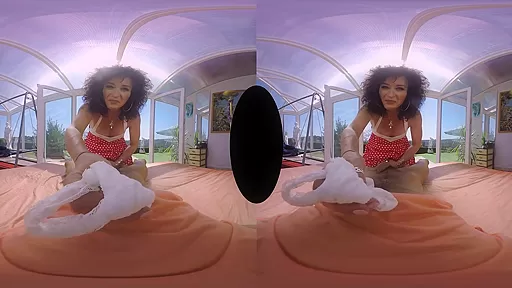Celine in The Secret Garden Shemale VR Porn Video - VRBTrans