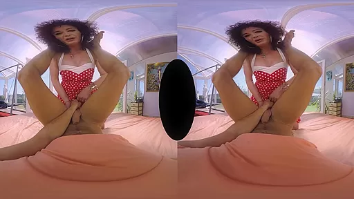 Celine in The Secret Garden Shemale VR Porn Video - VRBTrans