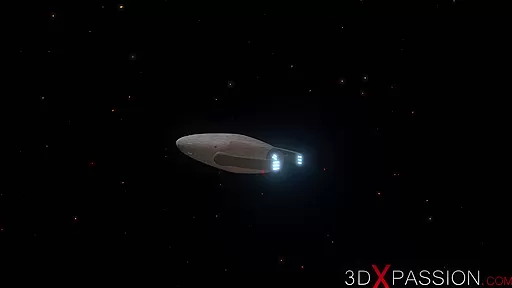 3d sexy shemale fucks hard a horny girl in a space station