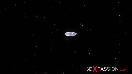 Super sexy 3d dickgirl fucks a horny blonde in the space station