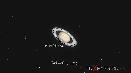 Hot alien sex in Saturn orbit. A sexy blonde loves her black cock