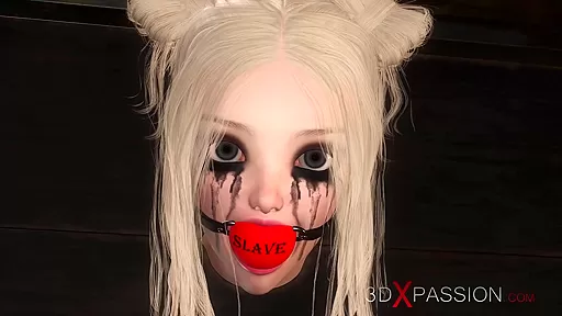 Hot hardcore shemale in latex outsuit bangs a sexy teen 18+ in the basement