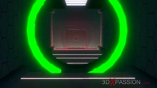 Orbit - a sex journey around Earth. 3d dickgirl plays with a cute teen 18+