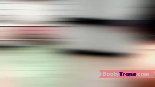 Huge ass latina tgirl bounces booty before sex