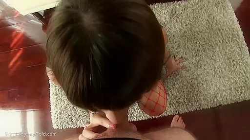 Sky's pristine teenage ass is oiled up and filled with bareback dick