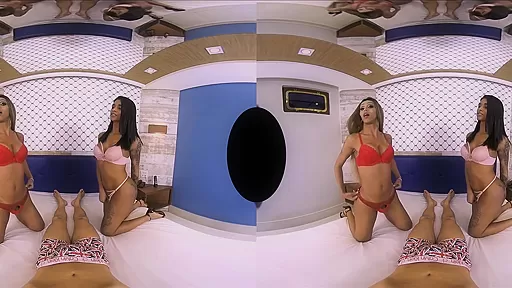 Julia Alves,Kelly Portela in Julia Alves, Kelly Portela - My Three Way Fantasy - SexLikeReal Shemale