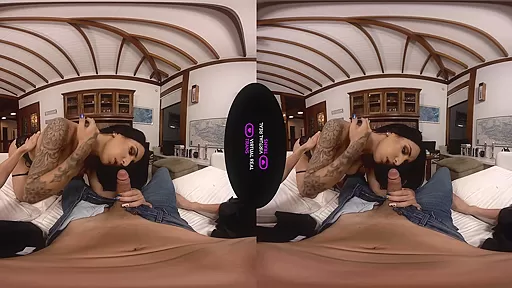 Pyetro Baggio,Vitoria Neves in Garter Belt Lover - SexLikeReal Shemale