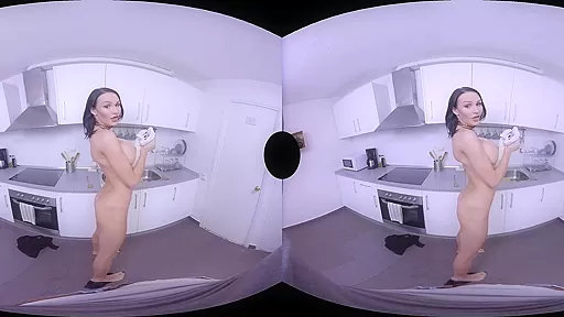 Kimber Lee,Nathan Raider in Do the washing-up - SexLikeReal Shemale