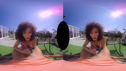 Celine David in Boner In The Garden - SexLikeReal Shemale