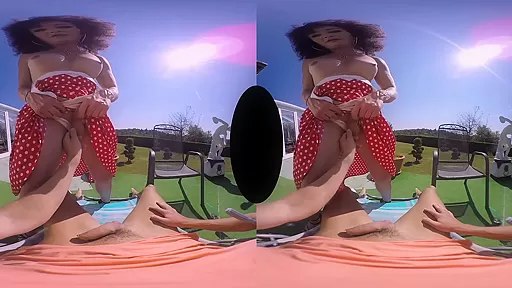 Celine David in Boner In The Garden - SexLikeReal Shemale