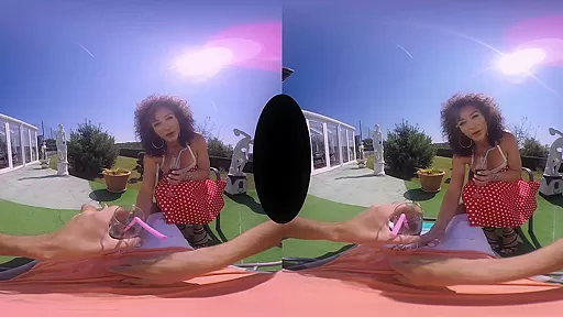 Celine David in Boner In The Garden - SexLikeReal Shemale