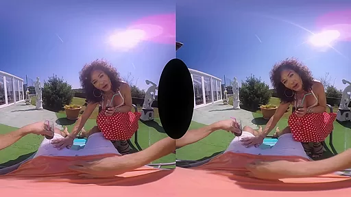Celine David in Boner In The Garden - SexLikeReal Shemale