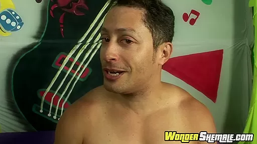 Horny TS Debora Calasans fucked by big dick