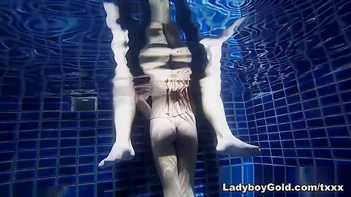 Let's Go Outside Pool Bareback - LadyboyGold