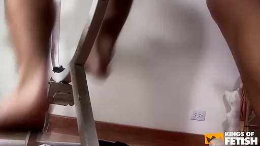 Sexy shemale bangs her gym instructor before getting fucked