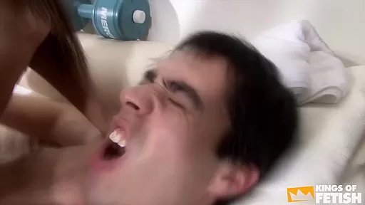 Sexy shemale bangs her gym instructor before getting fucked