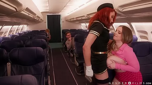 Trans Am Stewardess Is One Kinky Slut