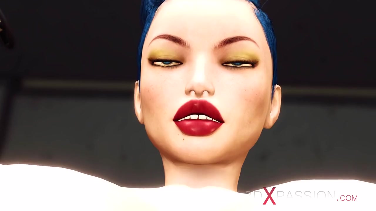 Cyber Fuck Machine In Action! Sexy Shemale Plays With Super Busty Chick