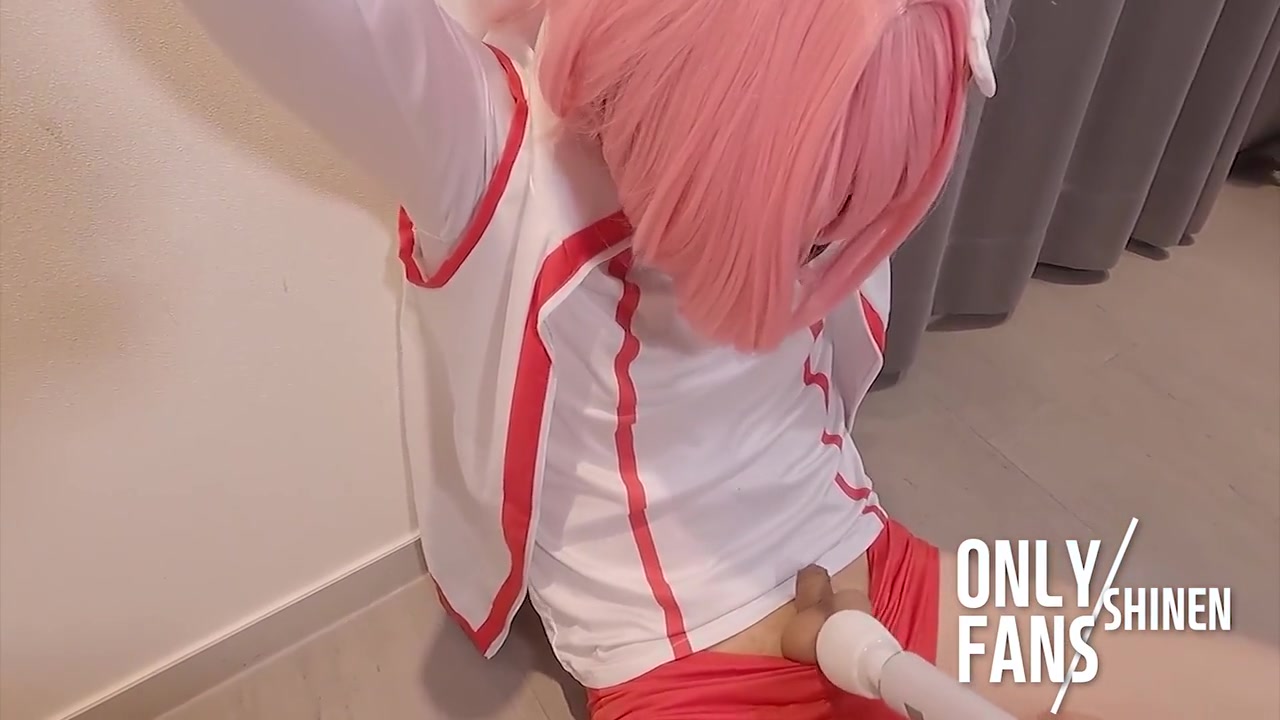 Uma Musume Haru Urara Eating Carrot To Ass Vibrator To Dick Asian Femboy Cosplayer .9