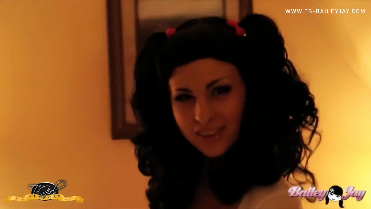 Bailey Jay In teen 18+ Trans Bailey Stroking Her Big Cock