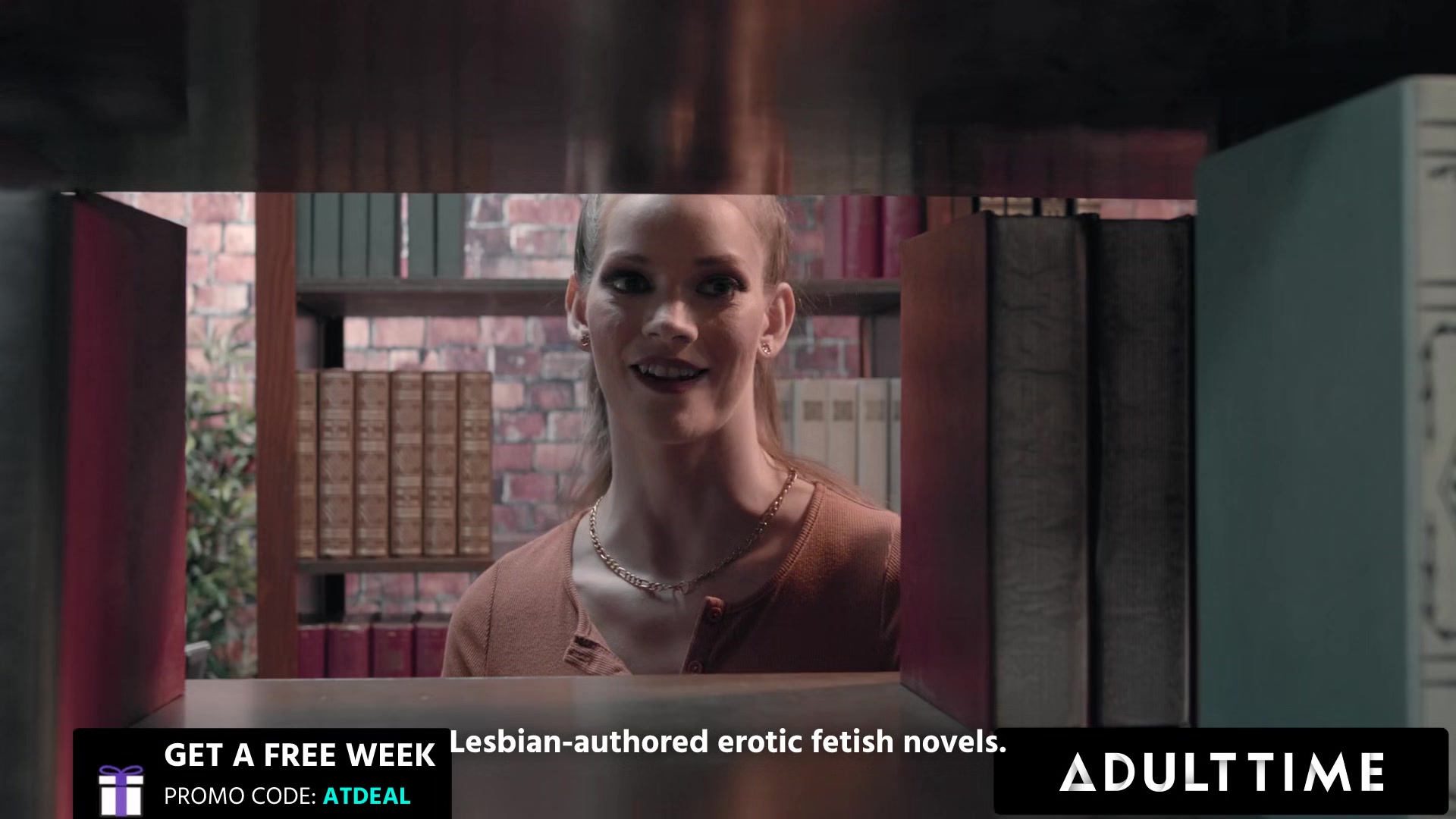 ADULT TIME - T-Chick Ariel Demure Fucks Seductive PAWG In Public Library Without Getting Caught!