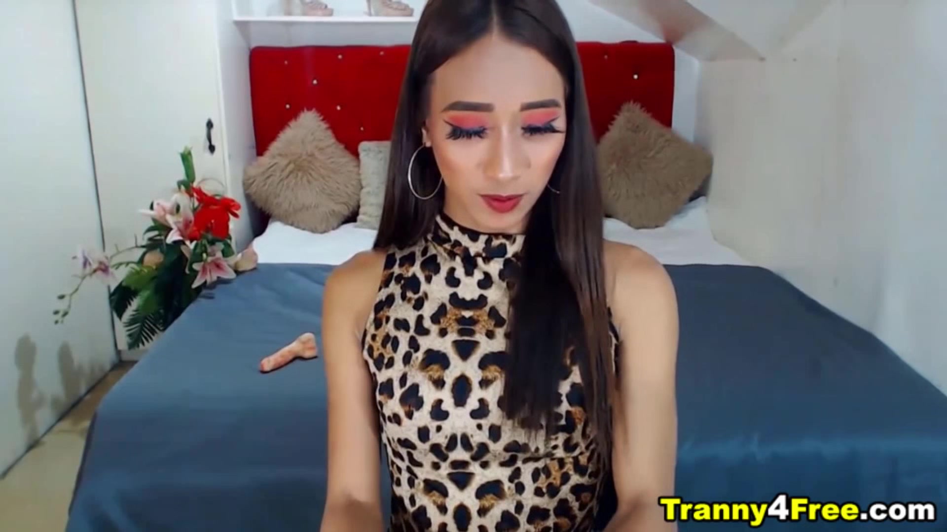 Tranny Chick Strips Naked