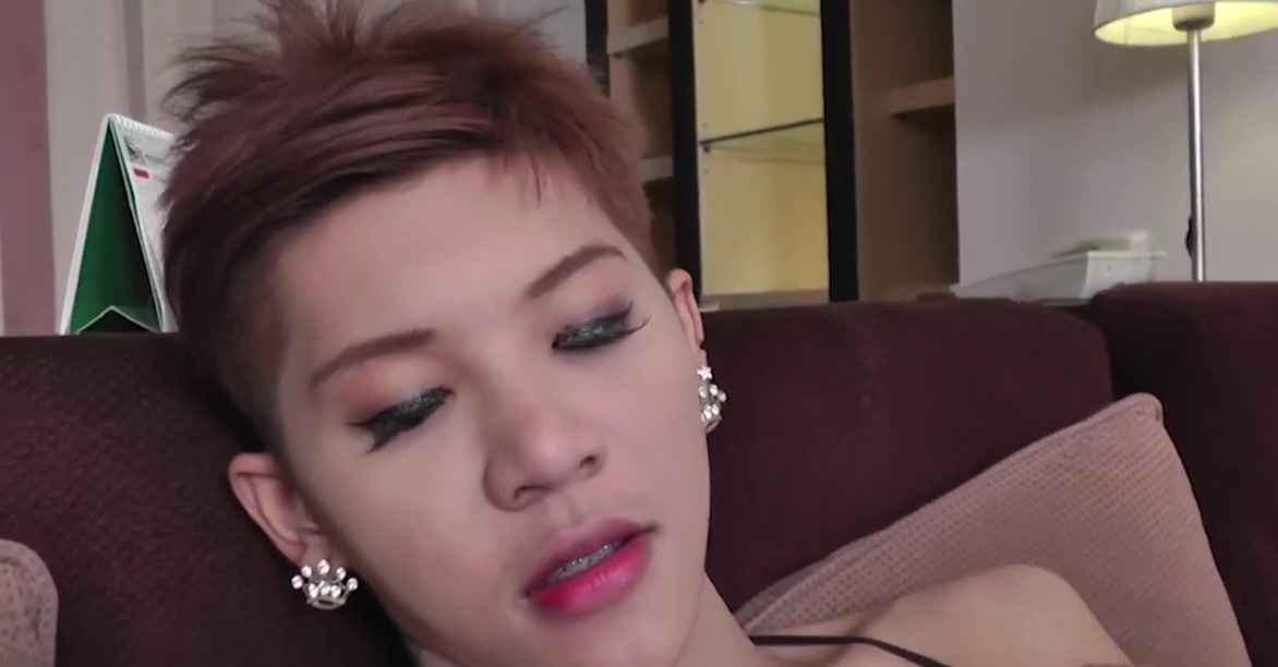 Tattooed Ladyboy with Big Tits Gets Fucked Doggystyle till Massive Facial