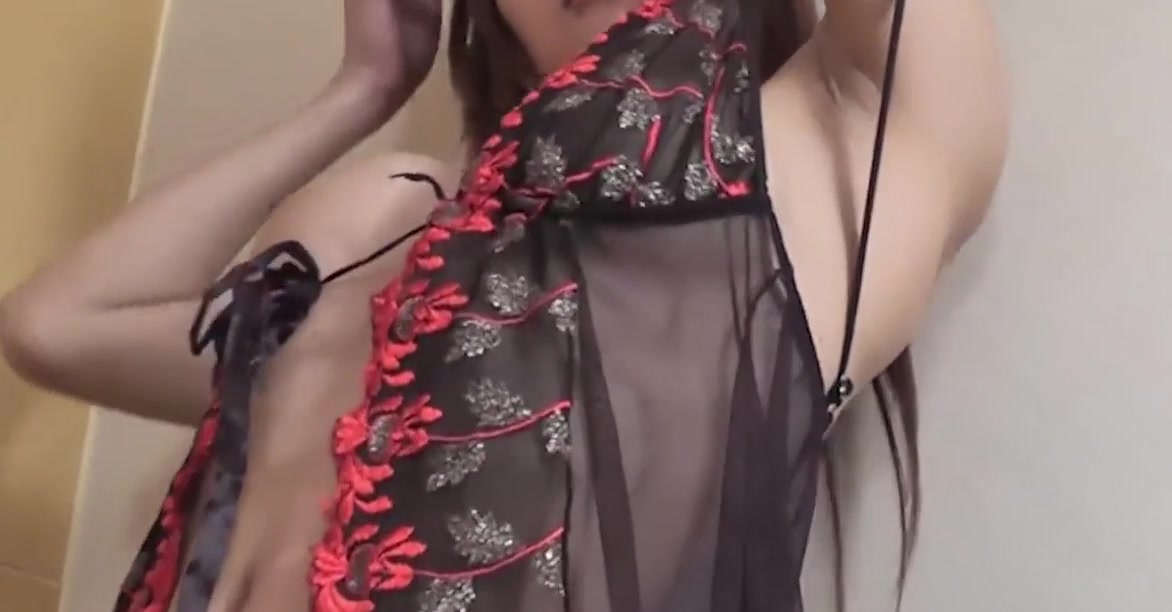 Busty Redhead Ladyboy Leelee Strokes her Small Cock till Cumshot