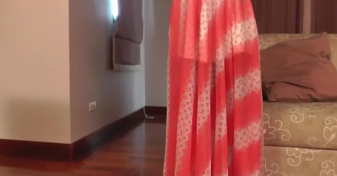 Busty Brunette Ladyboy in Pink Dress Gets Fucked from behind