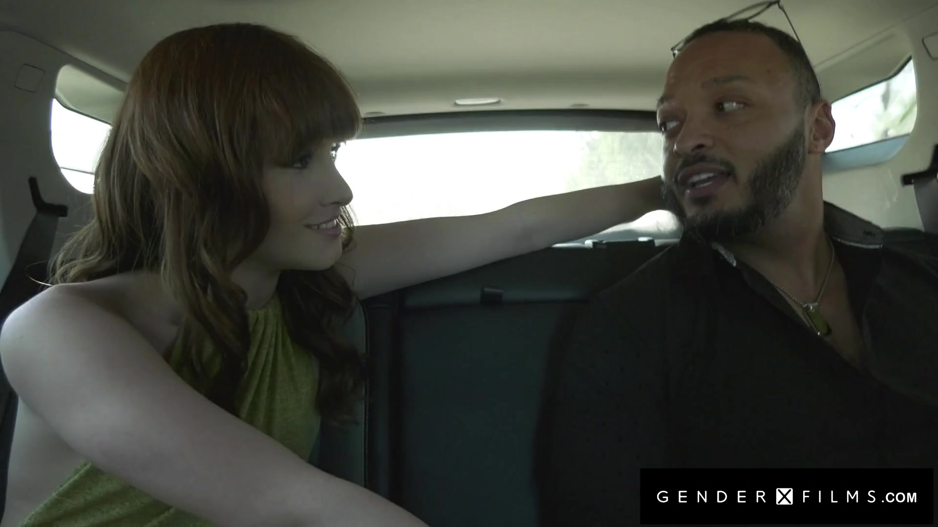 Latina Trans Taxi Driver Rides Hot Passengers