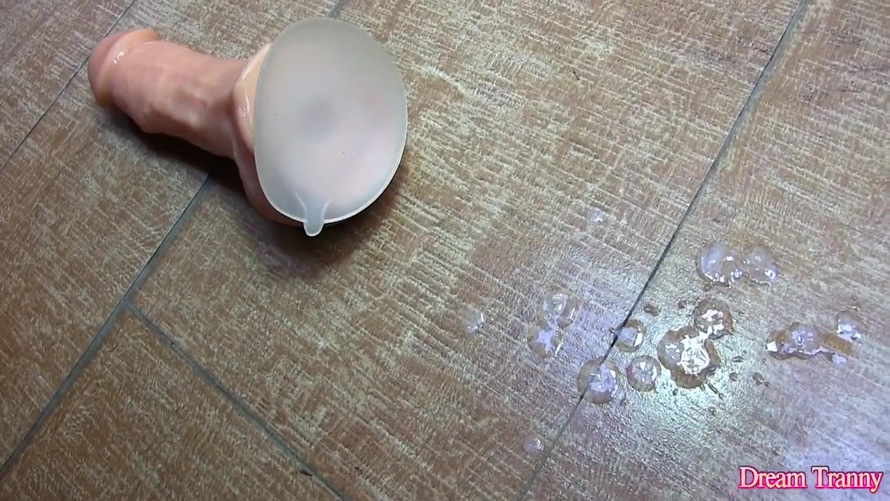 Dark Haired Tranny Larissa Albuquerque Enjoys Taking A Dildo In Ass