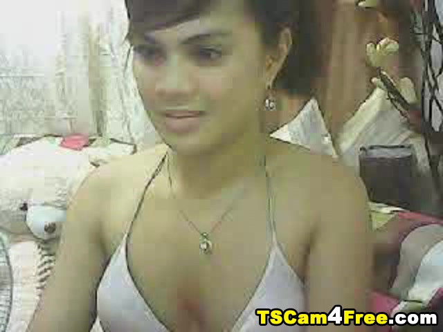Tranny Swallows Cum
