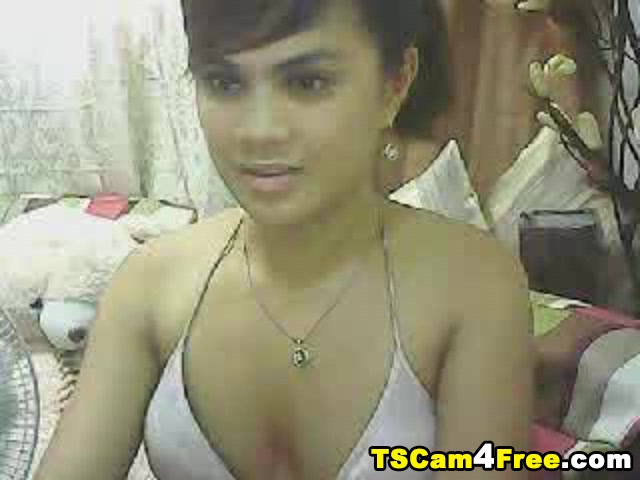 Tranny Swallows Cum