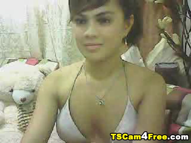 Tranny Swallows Cum