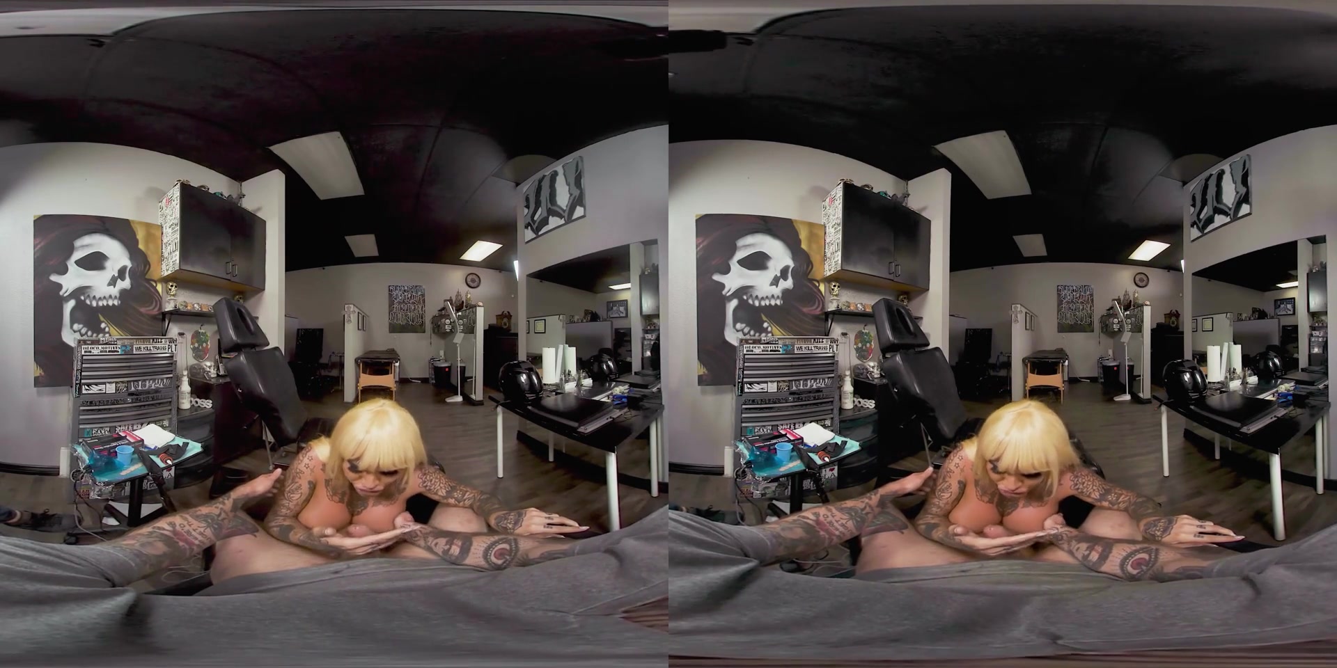Nadia Love in TS with a dragon tattoo Shemale VR Porn Video - VRBTrans