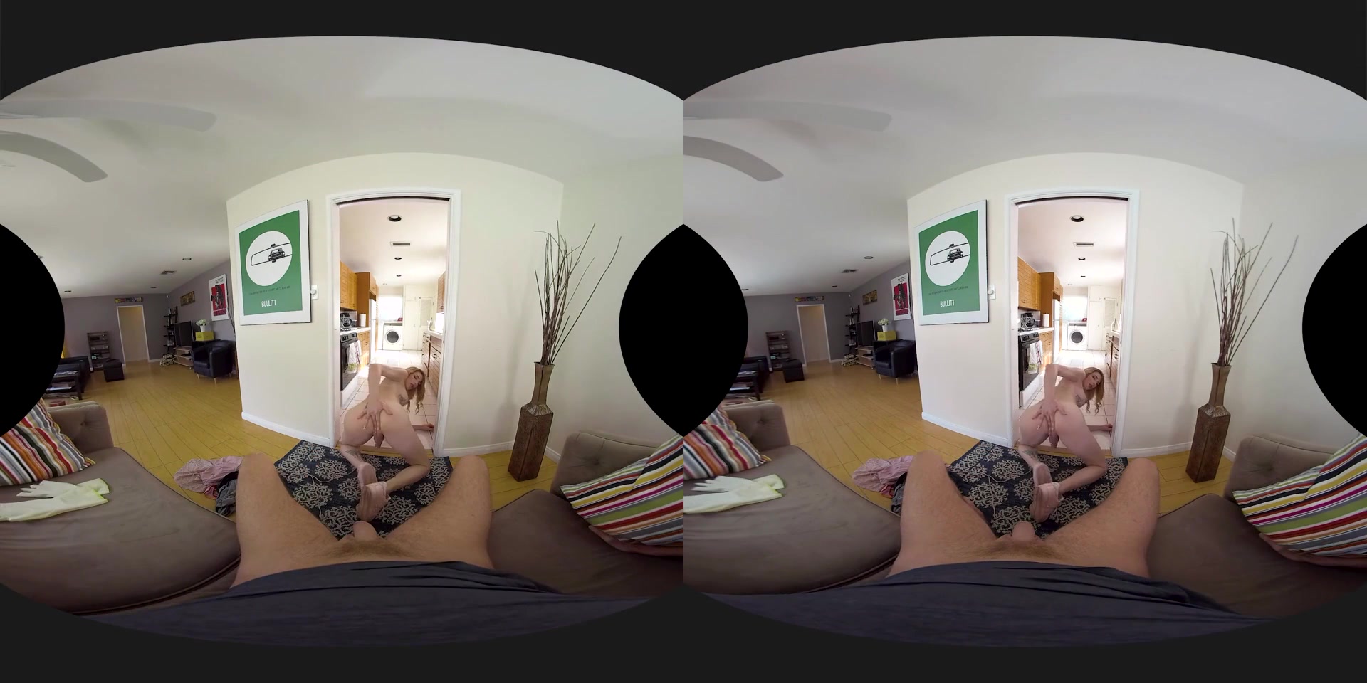 Casey Kisses in Kisses On The Bottom Shemale VR Porn Video - VRBTrans