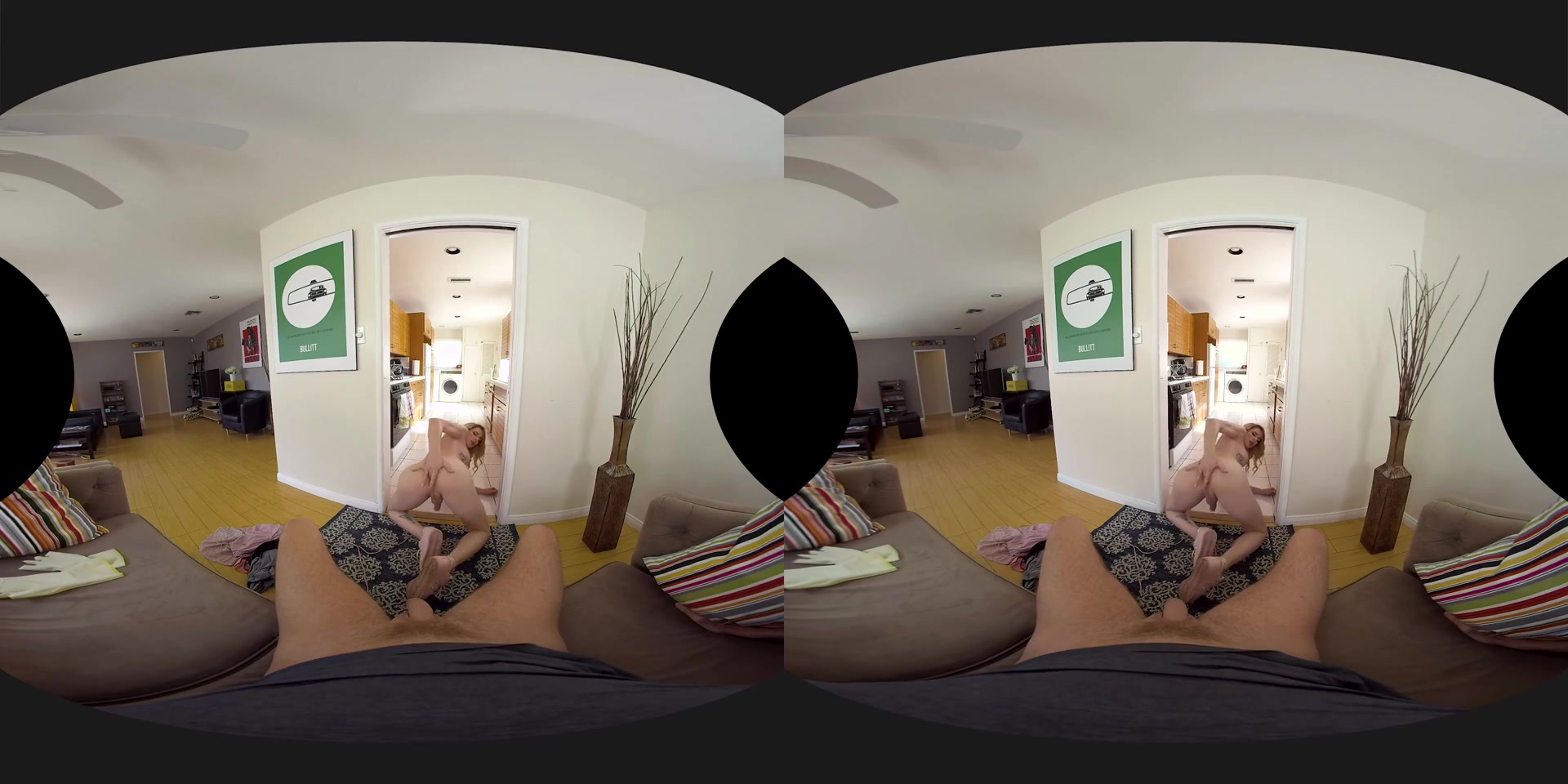 Casey Kisses in Kisses On The Bottom Shemale VR Porn Video - VRBTrans