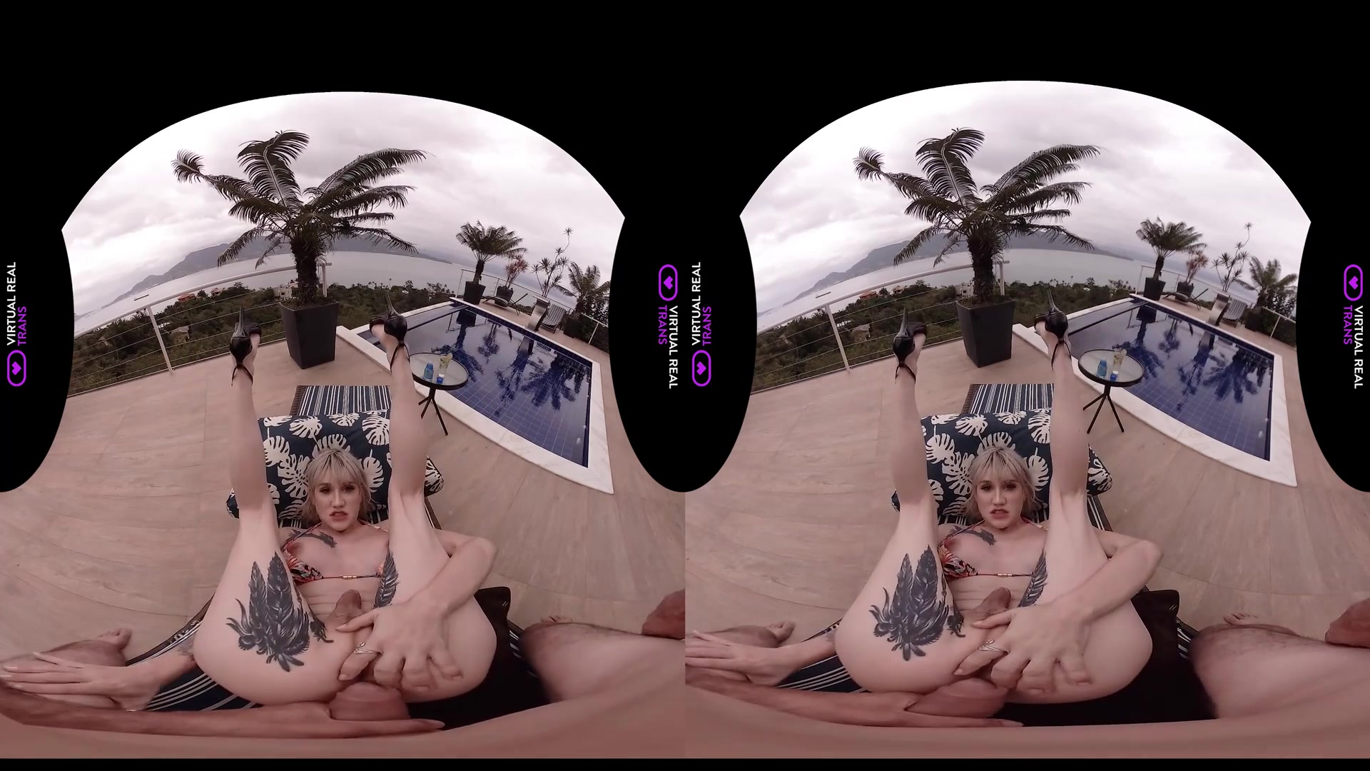 Sunset at the beach - VirtualRealTrans