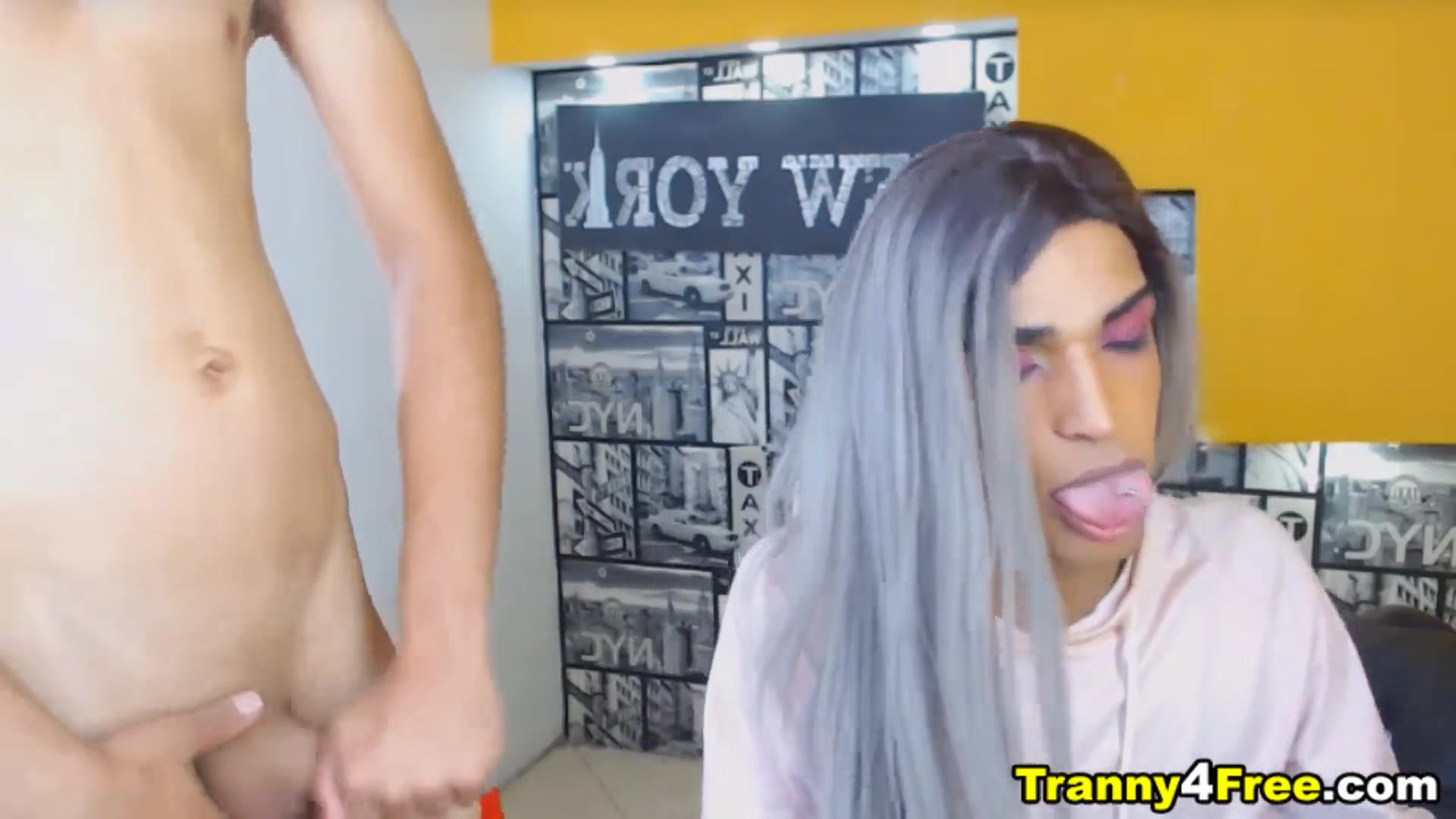 Slutty Trans Gets Asshole Fucking