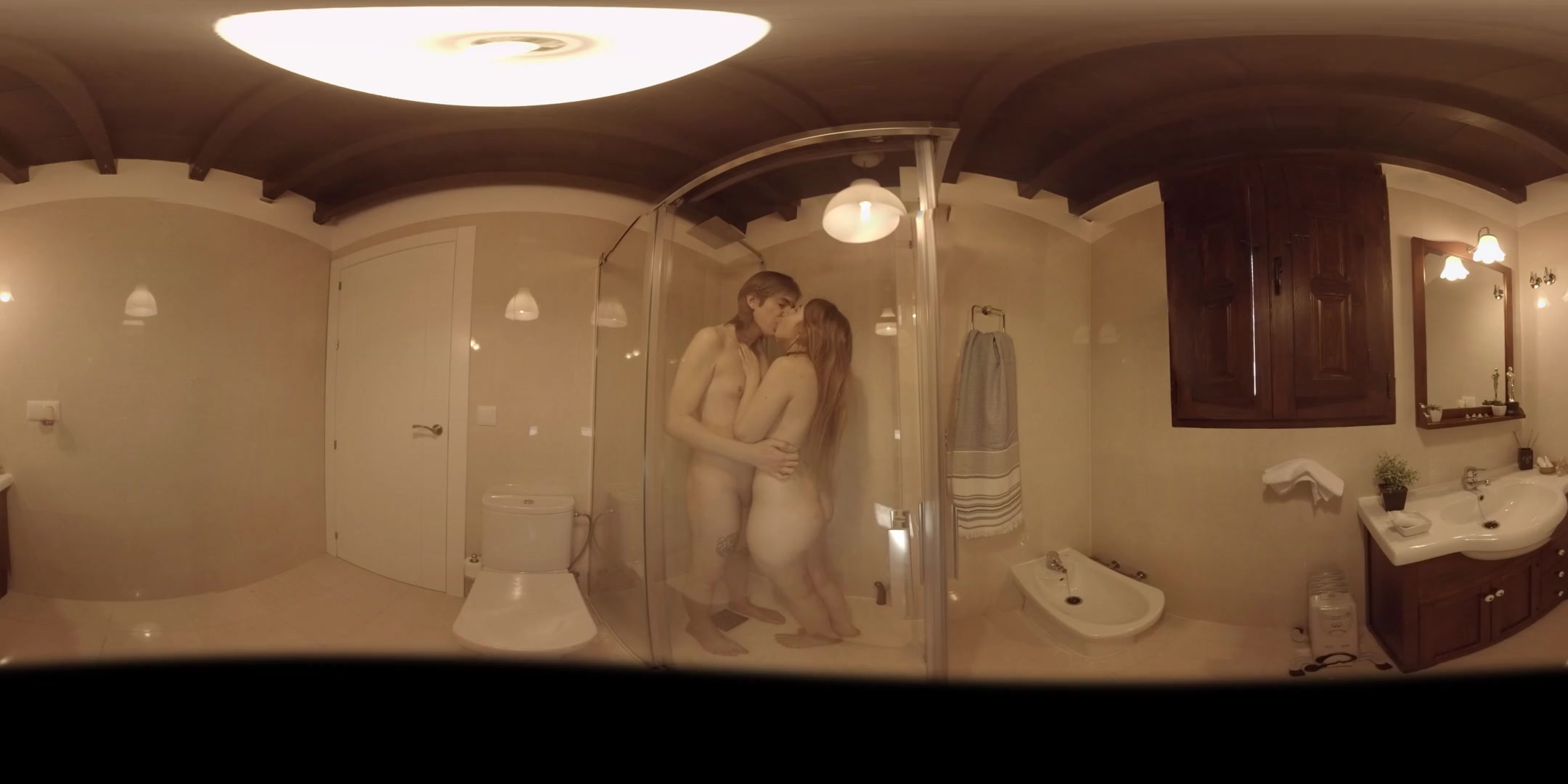 Rena Reindeer in Shemale Sex: Blow it in the shower - SexLikeReal Shemale