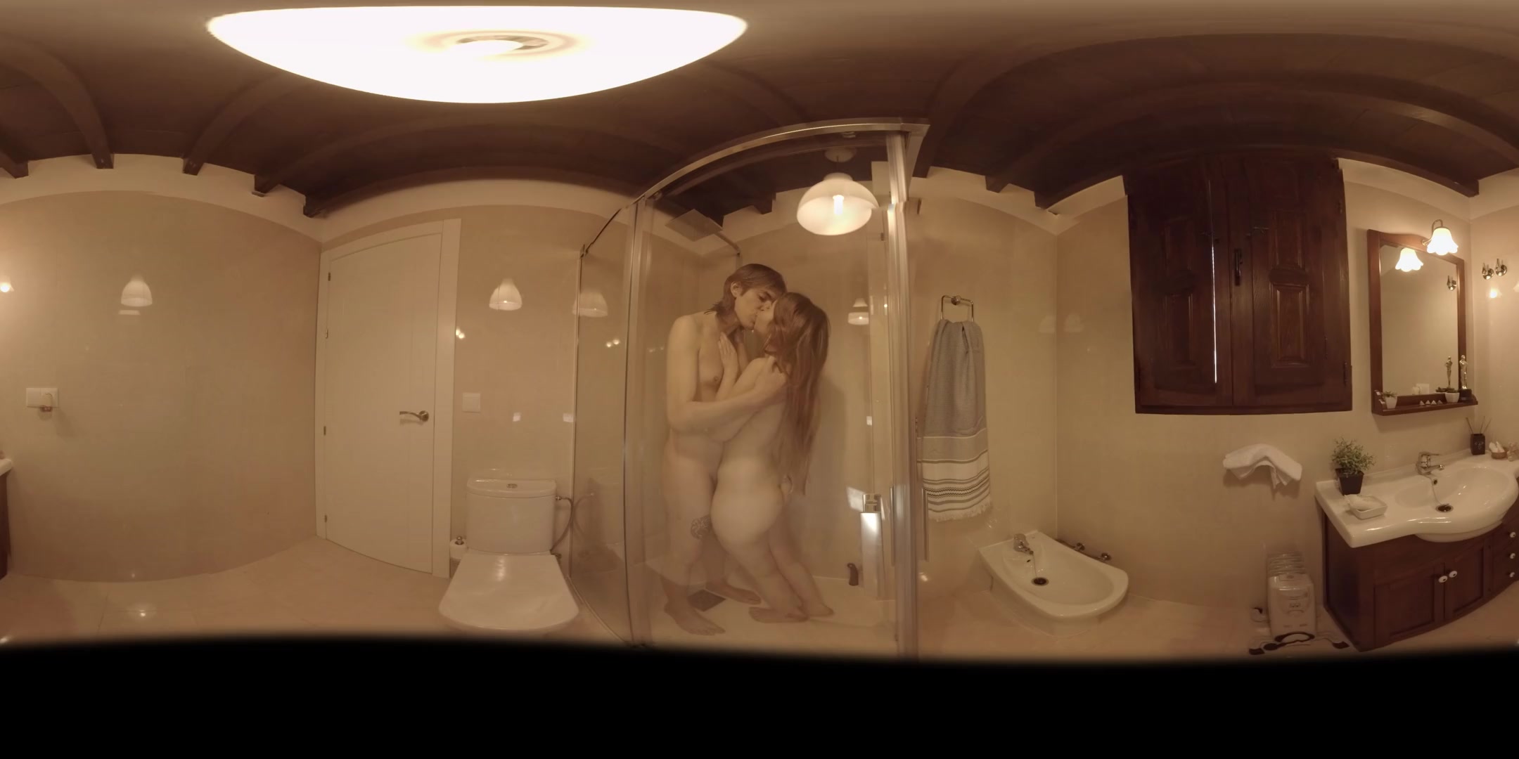 Rena Reindeer in Shemale Sex: Blow it in the shower - SexLikeReal Shemale